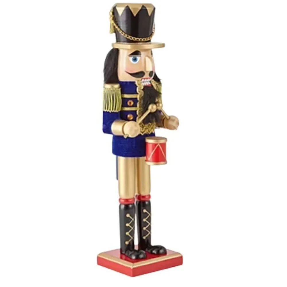 Traditional Drummer Nutcracker 14” Women Kids Christmas Home Decor New